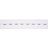 Knoopsgaten elastiek | 25 mm wit | rol 50 meter Elastiek KNOOPSGATEN - ELASTIEK - 25MM - WIT - ROL - 50M